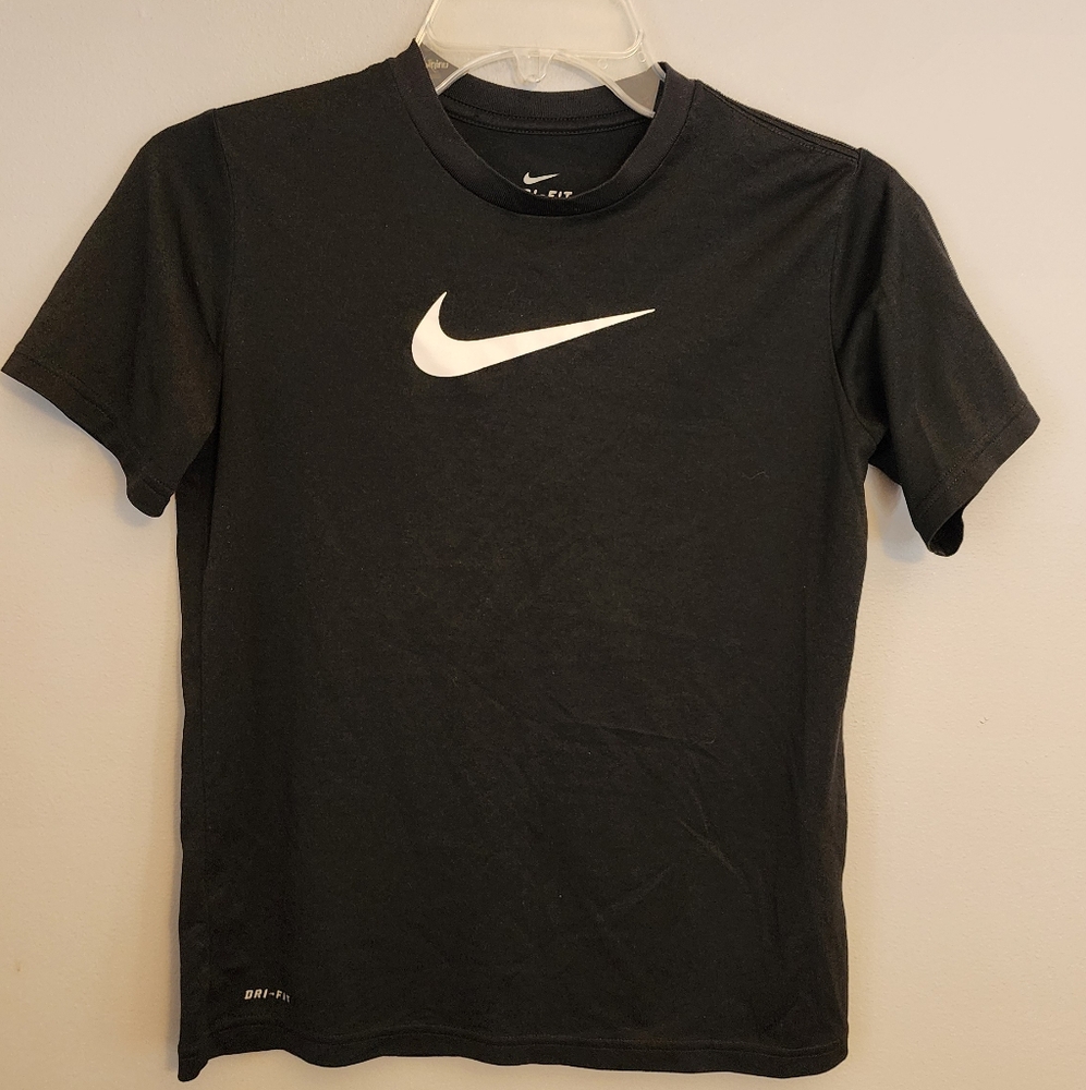NIKE PRO DRI-FIT Black Short Sleeve Top Shirt Size Medium Sz M